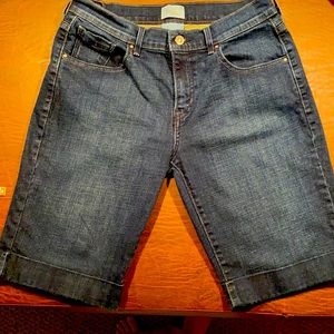 Woman’s Levi Cuffed Short - Dark Wash Denim